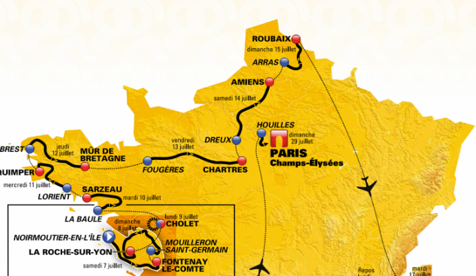 Le Tour de France passera par Cholet en 2018