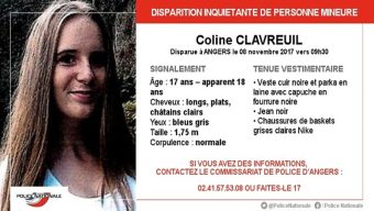 Disparition inquiétante d’une jeune fille de 17 ans à Angers