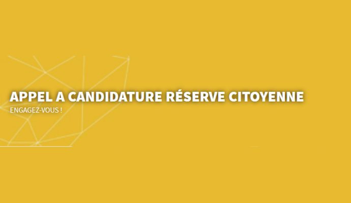 Ouverture des inscriptions pour la réserve citoyenne
