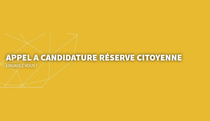 Ouverture des inscriptions pour la réserve citoyenne