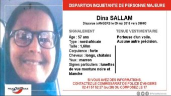 Disparition inquiétante d’une femme de 57 ans à Angers