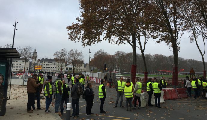 Les gilets jaunes de retour ce lundi à Angers et dans le Maine-et-Loire