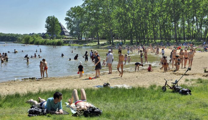 La baignade interdite au lac de Maine