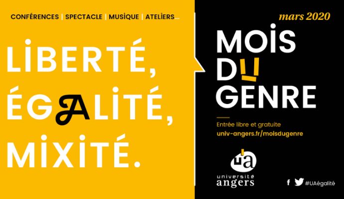 4e édition du Mois du genre de l’Université d’Angers jusqu’au 25 mars