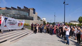 Entre 150 et 200 manifestants contre le squat de l’Alvarium