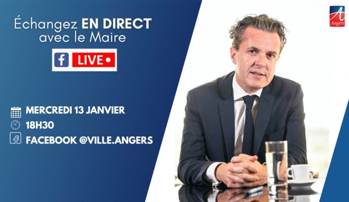 Le maire d’Angers organise un Facebook live ce mercredi 13 janvier à 18h30