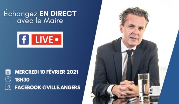 Le maire d’Angers répondra aux angevins à l’occasion d’un nouveau Facebook live