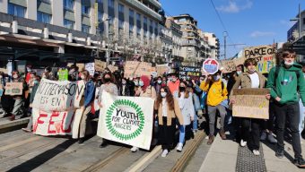 Entre 500 et 600 jeunes ont manifesté à Angers pour le climat