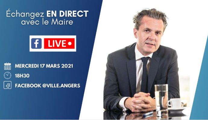 Un nouveau Facebook live organisé par le maire d’Angers