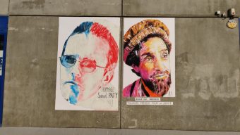 Aux côtés de Samuel Paty, le street-artiste angevin AL1 rend hommage au commandant Massoud