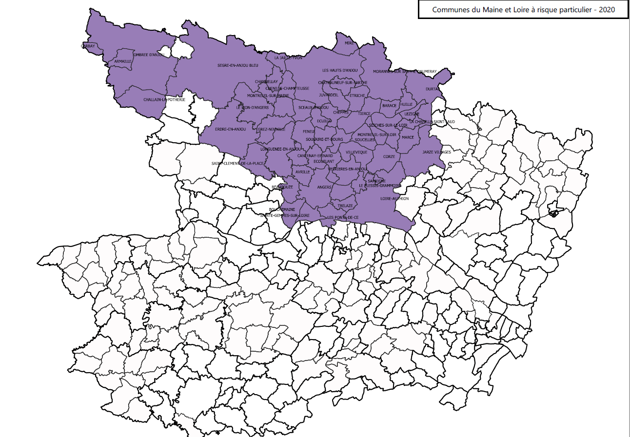Grippe aviaire 55 communes de MaineetLoire concernées par des