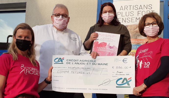Les boulangers du Maine-et-Loire récoltent près de 900 euros pour la lutte contre le cancer