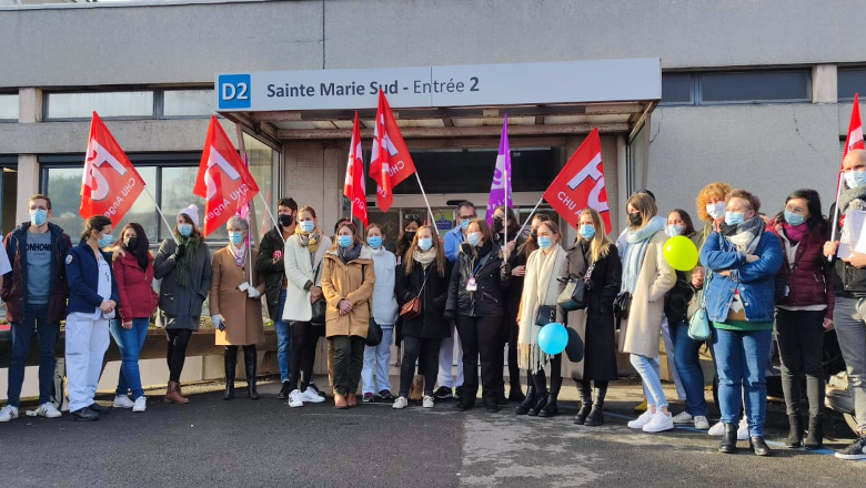 syndicats grève CHU d'Angers