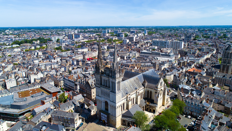 Angers vue cathédrale