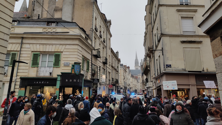 Manifestation antipass rue St Aubin