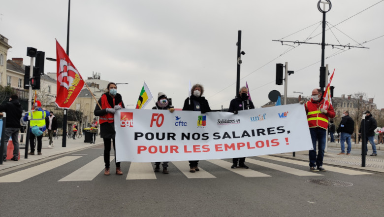 Manifestation salaires 27-01-22