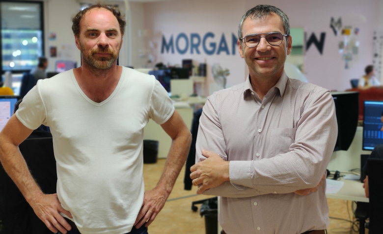 Morgan Bariller et Philippe Vioux, gérants de la société Morgan View