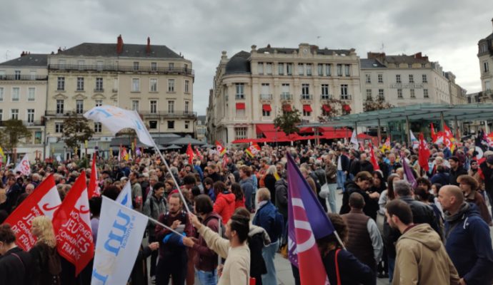 Grève du 18 octobre : entre 1 500 et 1 800 personnes ont défilé à Angers