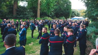 L’hommage aux pompiers après les incendies de cet été dans le Maine-et-Loire