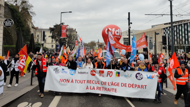 Manifestation réforme des retraites Cortège Carnot