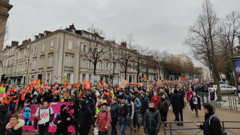 Manifestation réforme des retraites Cortège Roi René