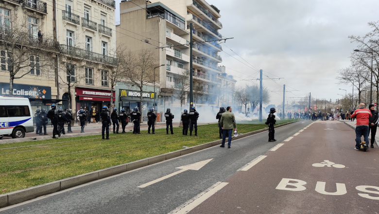 Manifestation réforme des retraites Force de l'ordre Foch