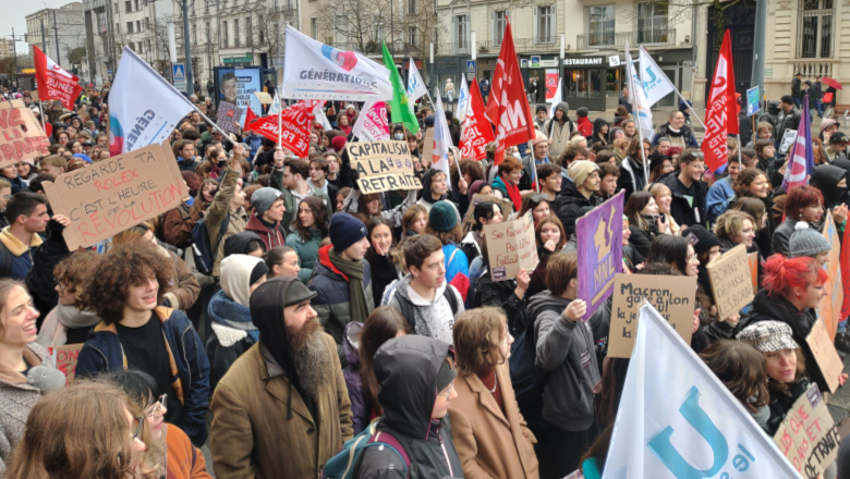 Jeunes manifestants Foch - Manif retraites