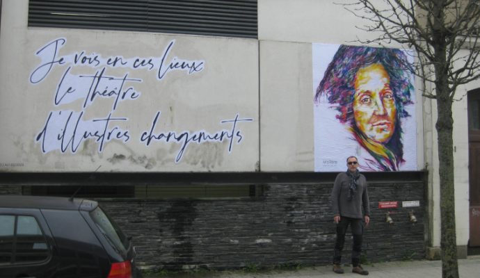 Le street artiste angevin AL1 met à l’honneur Molière