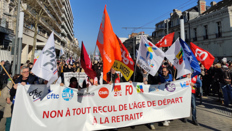 Tête de cortège - Manifestation retraite