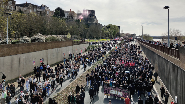 Cortège voies sur berges - Manif retraites