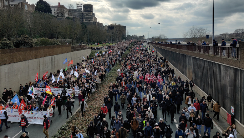 Manif - Cortège voies sur berges