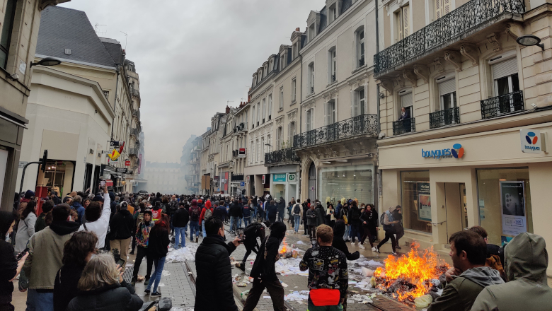 Manif tensions rue d'Alsace