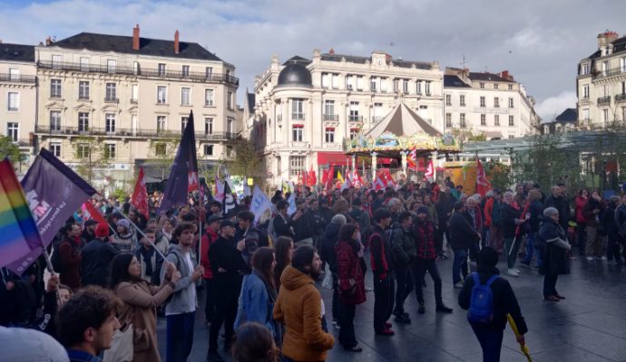 Une manifestation à Angers contre la dissolution du collectif « Les Soulèvements de la Terre »
