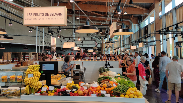 Intérieur halles Coeur de Maine