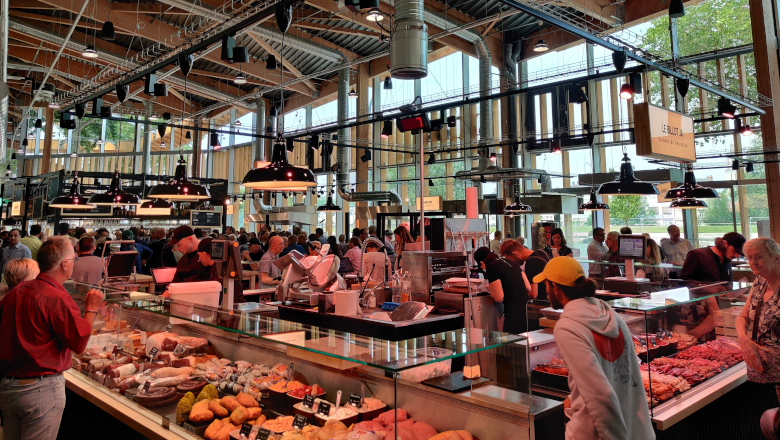 Intérieur halles Coeur de Maine