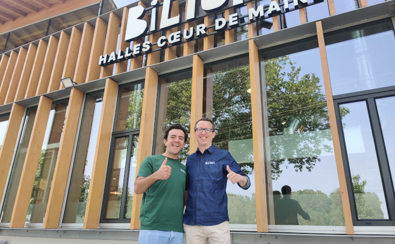 Romain Alaman, co-fondateur de Biltoki et Maxime Mazé, responsable d'exploitation