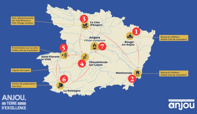 Sept communes du Maine-et-Loire accueilleront le passage de la flamme Olympique le 28 mai 2024