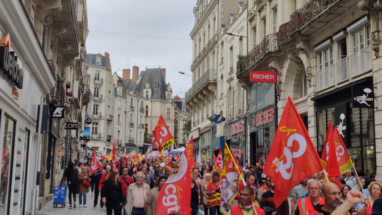Cortège centre-ville - Manifestation austérité