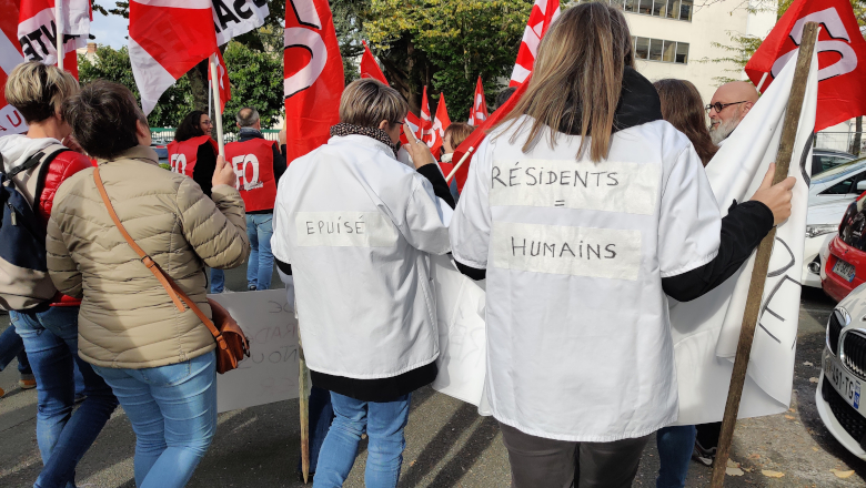 Manifestation soignants Ehpad