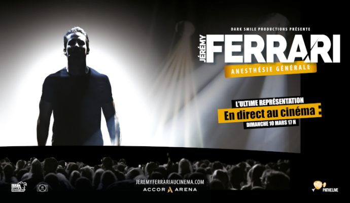 Le spectacle « Anesthésie générale » de Jérémy Ferrari retransmis en direct au cinéma Pathé d’Angers