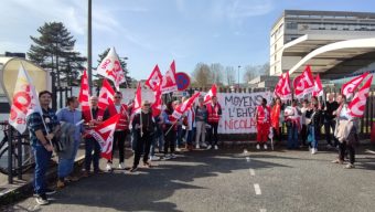 Le personnel de l’EHPAD Saint-Nicolas était en grève ce jeudi 21 mars