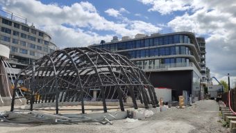 La serre méditerranéenne prend forme dans le quartier Saint-Serge